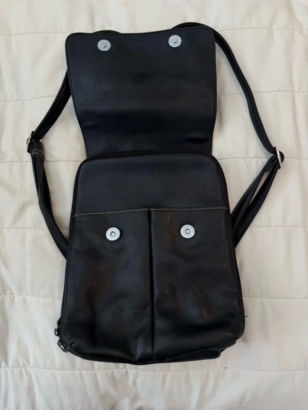 Vintage Hillard & Hansen Genuine Leather Backpack